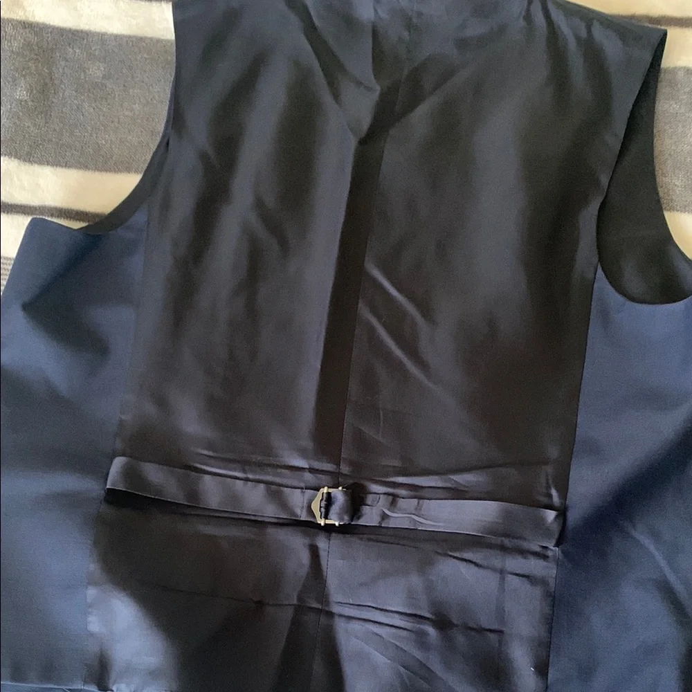 Express Navy Blue Men's Vest - Picture 5 of 5
